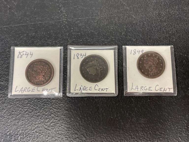 (3) Large Cents image