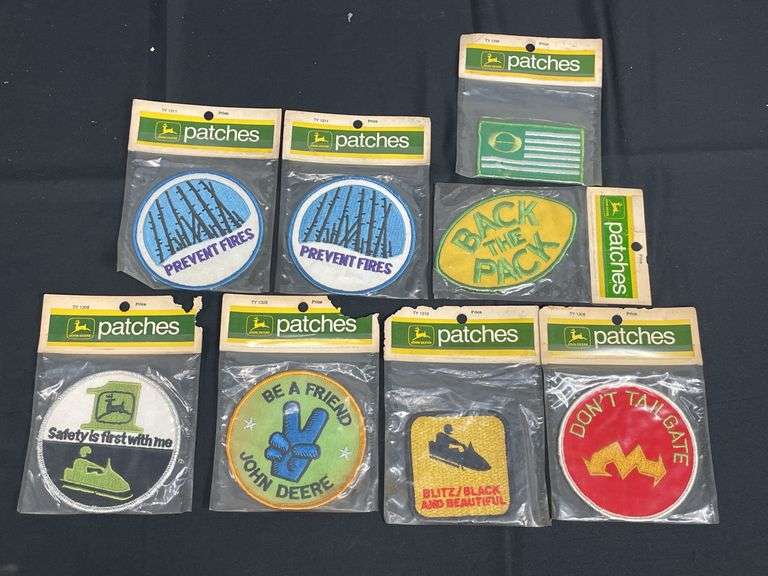 (8) John Deere Snowmobile Patches NOS image