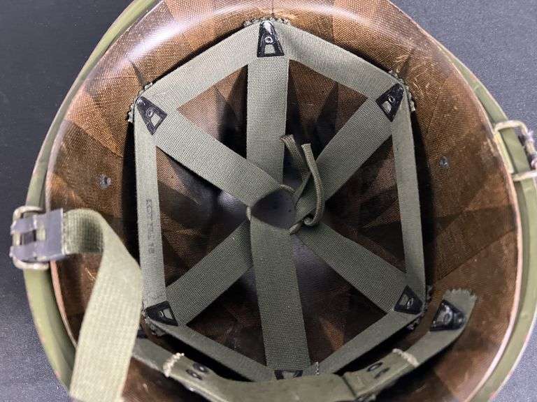 US Military Helmet w/Shell Liner & Chinstrap
