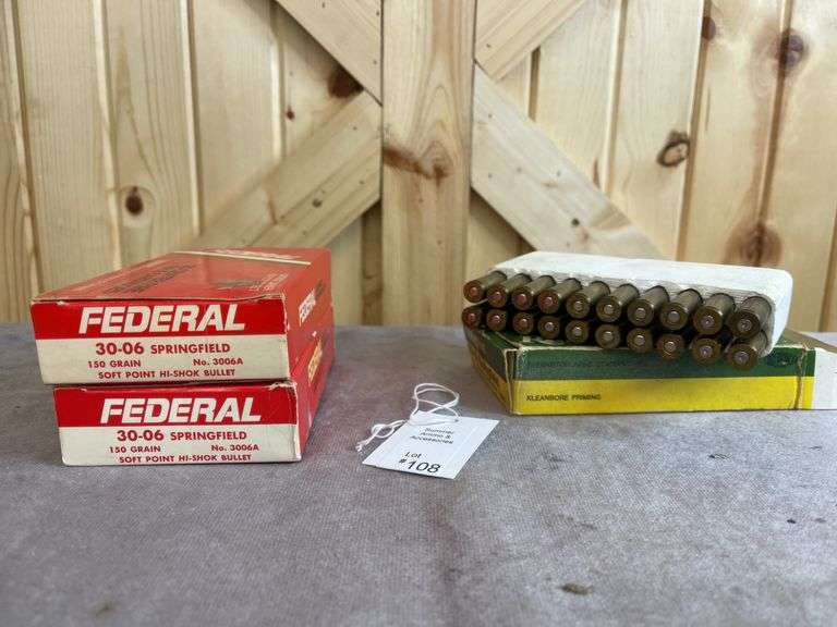 1 Box Remington 150 Gr. Core-Lokt & 2 Boxes Federal 150 Gr. SP .30-06