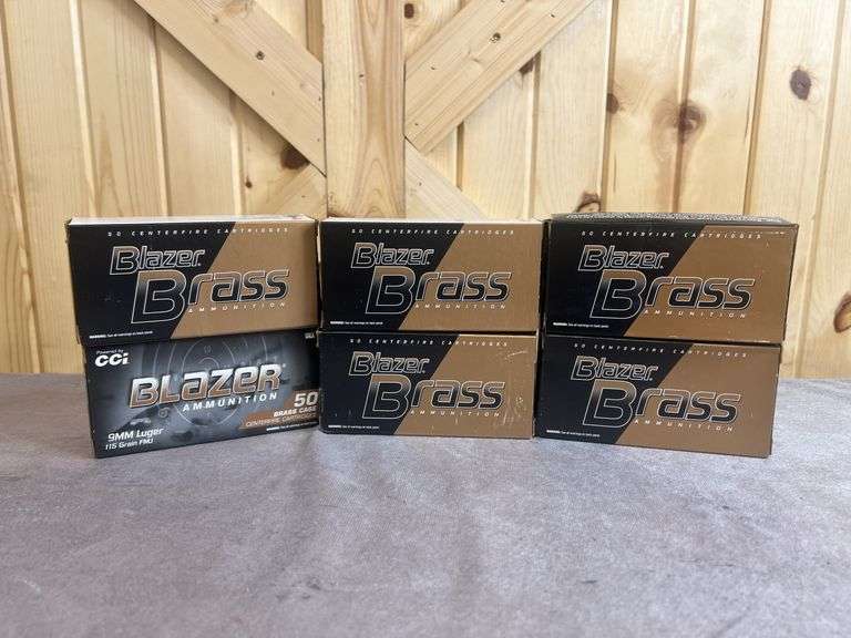 6 Boxes Blazer 115 Gr. FMJ 9mm image