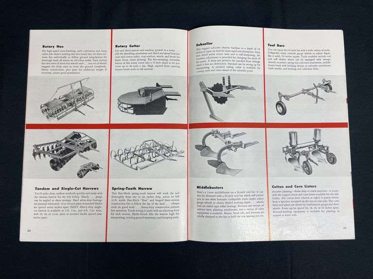 (2) IH Farmall 350 Tractor Sales Literature