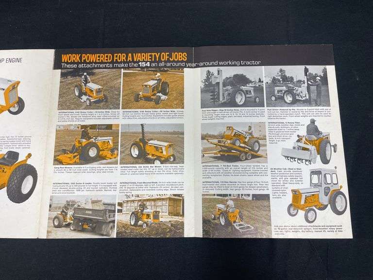 (3) IH Cub Tractor Sales Literature