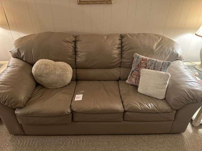 Couch & Pillows - Lot Removed By Seller Do Not Bid