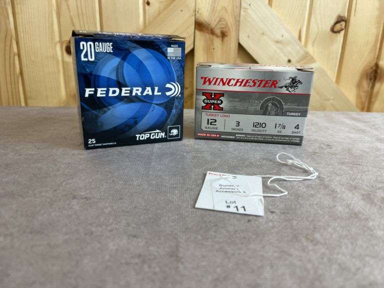 1 Box Winchester No. 4 12 Gauge and 1 Box Federal No. 7 1/2 Top Gun 20 Gauge image