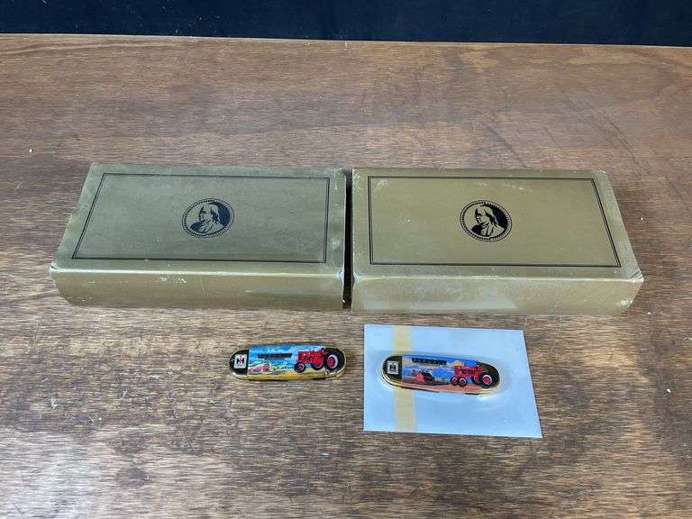 (2) IHC Pocket Knives NIB Franklin Mint image