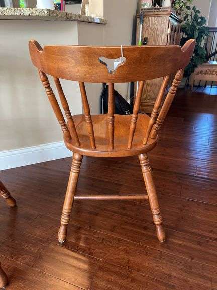 (3) Solid Wood Dining Chairs