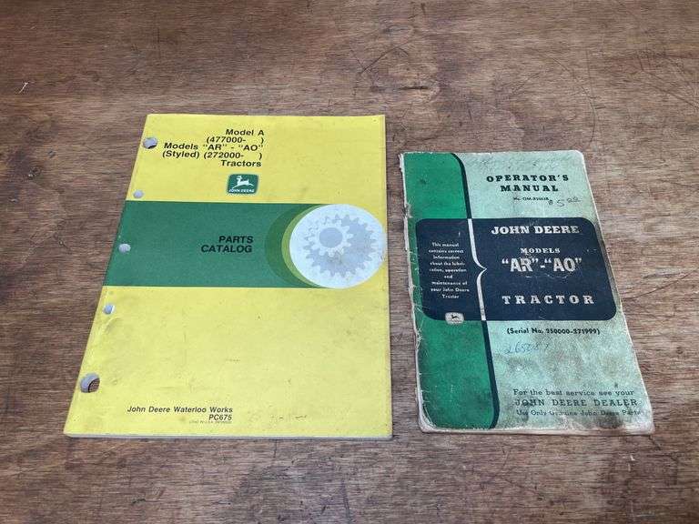 (2) John Deere AR-AO Tractor Manuals image