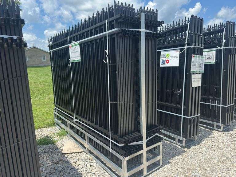 Powder Coated Steel Fence 10 X 7 Ft image