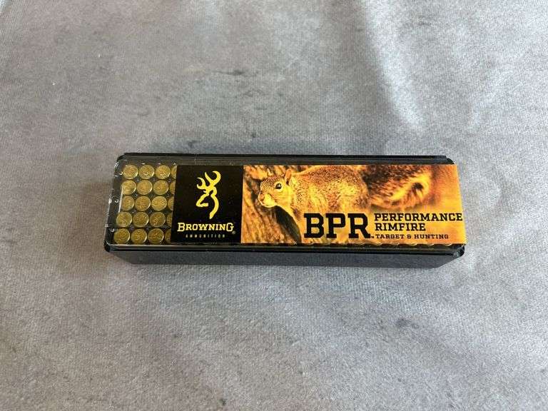 1 Wood Box/500 Rounds Cabela's Special Winchester .22 LR & 1 Box Browning .22 LR HP
