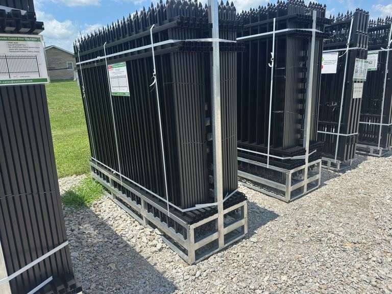 Powder Coated Steel Site Fence 8 X 6 Ft