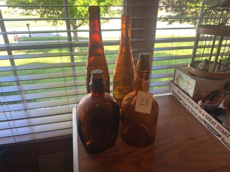 Vintage Decorative Rustic Glass Bottles image