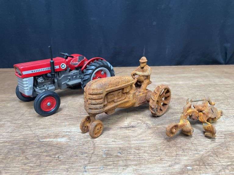 (3) Massey Tractors + Plow