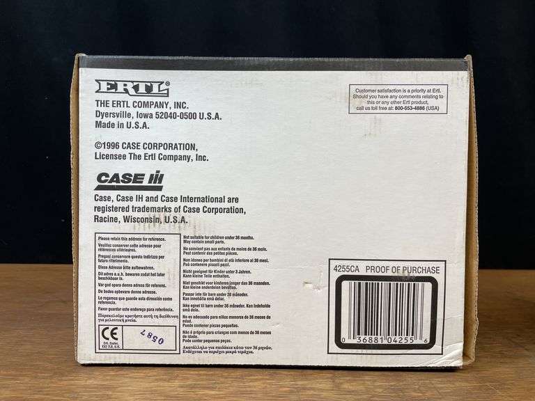 1/16 Case 1170 Black Knight Collector NIB Ertl