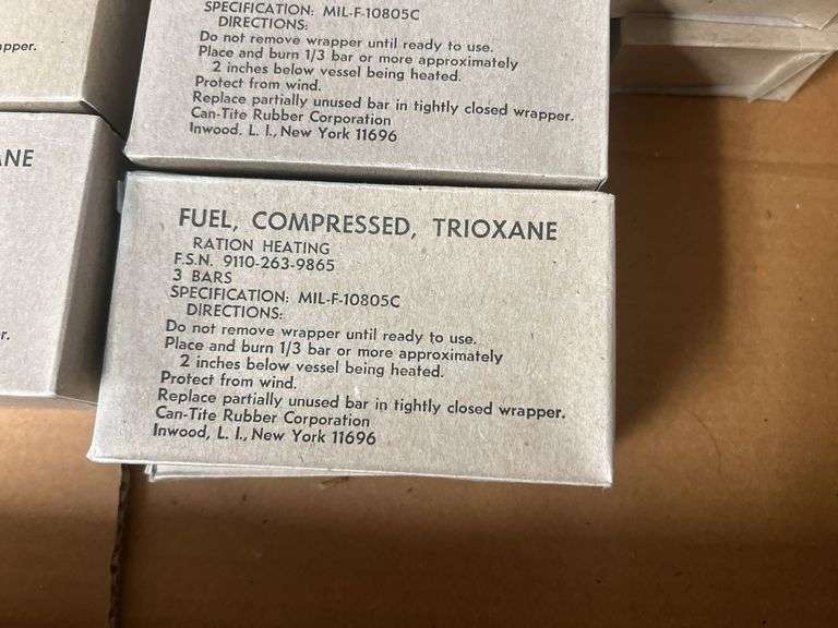 (40)-Compressed Trioxane Fuel Boxes