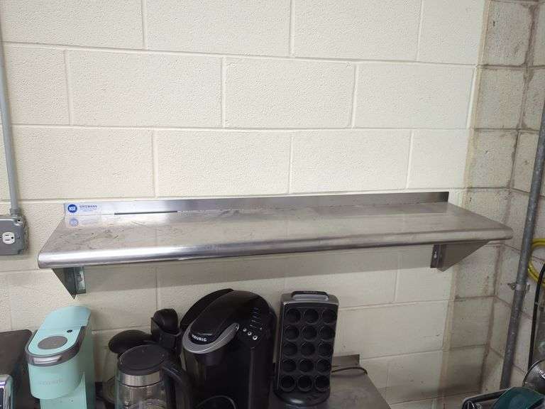 (2) NFS Stainless Shelf - 4 ft x 1 ft