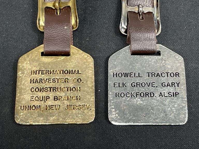 (2) IH Hough Pay Loader Watch Fobs