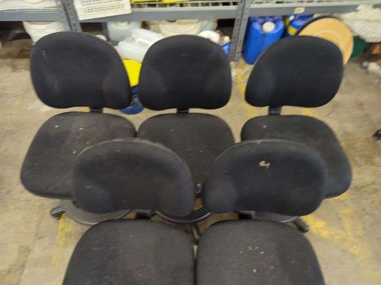 (5) Office Chairs - Black