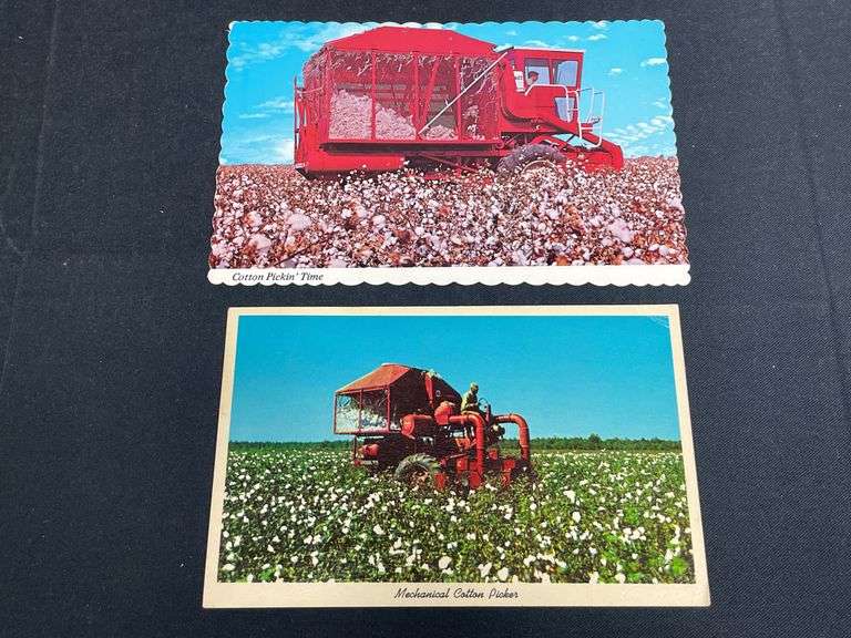 (2) IH Cotton Picker Postcards image