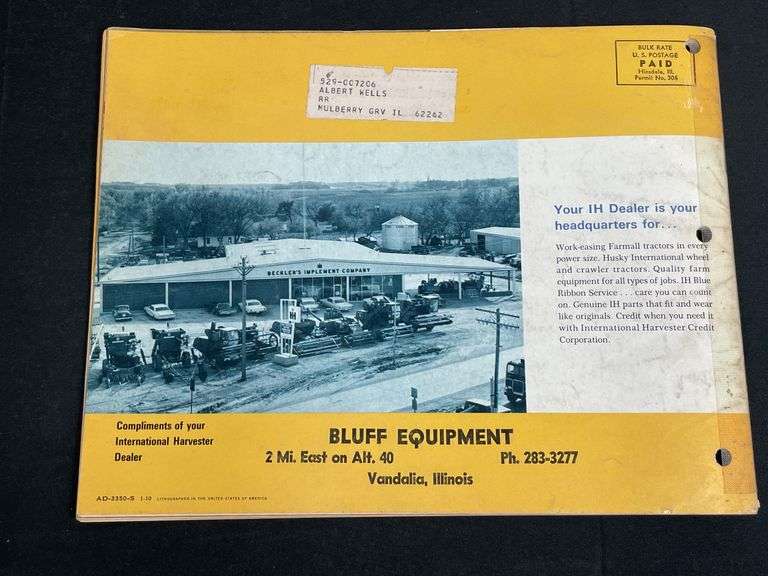 1966 Fall IH Farm Equipment Buyers Guide