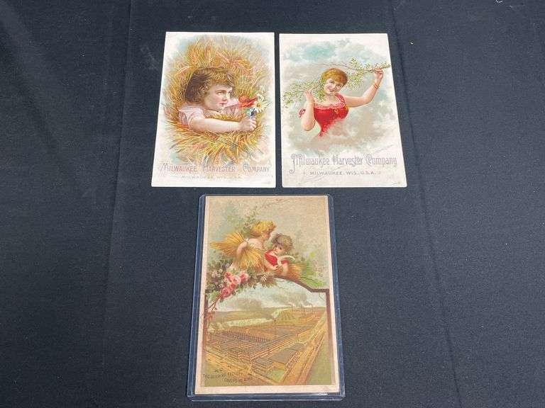 (3) Milwaukee + Deering Trade Cards image