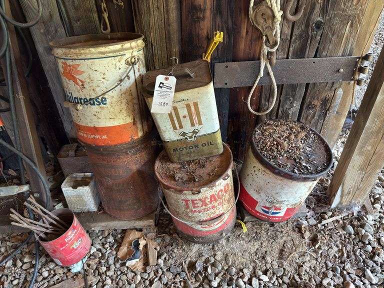 Oil Cans - Tractor Building image