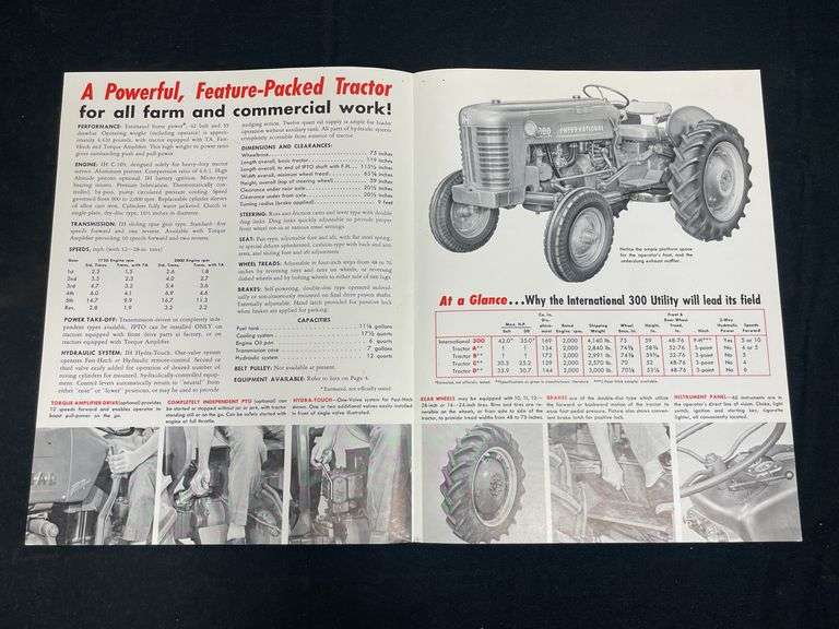(3) IH 300 Tractor Sales Literature