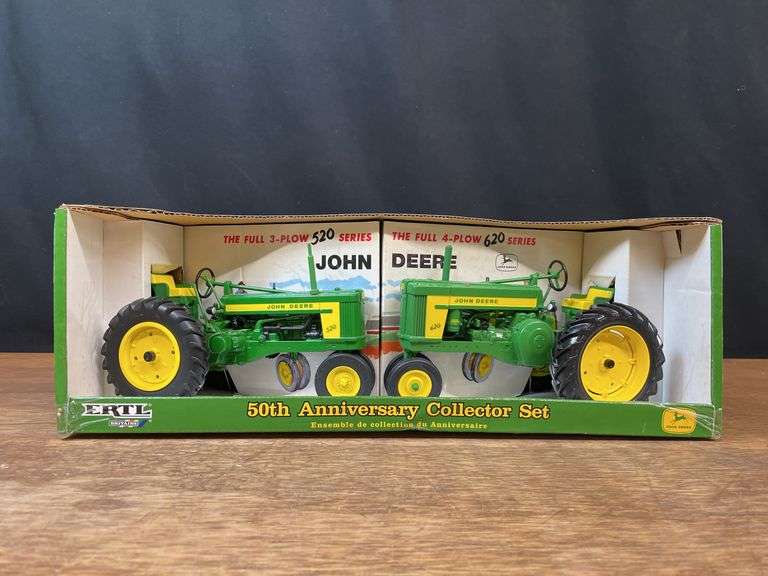 1/16 John Deere 520 + 620 50th Anniversary Set NIB Ertl image