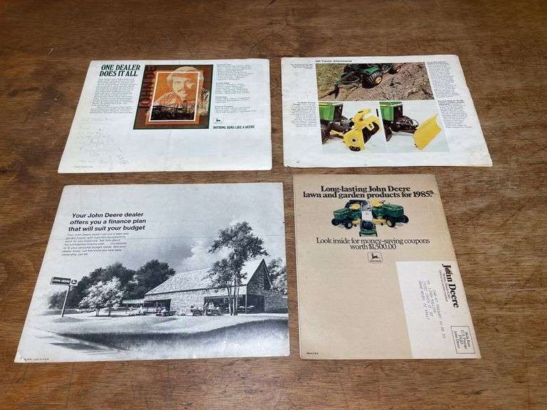 (4) John Deere L&G Sales Literature