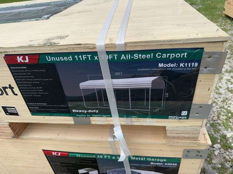 11 X 19FT Single Steel Carport