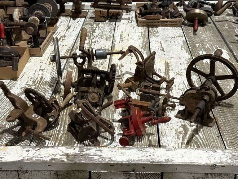 Eight Various Hand Cranked Items image
