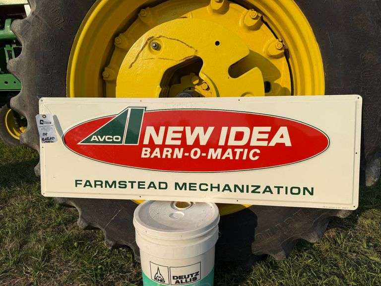NOS New Idea Barn-O-Matic sign image