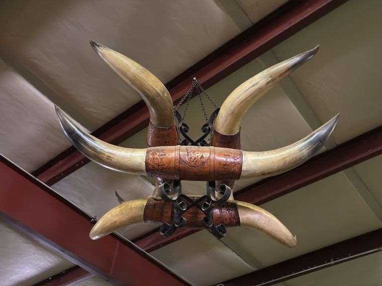 Steer Horn Chandelier image