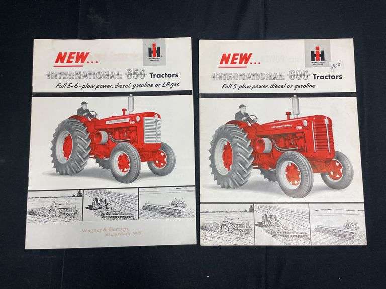 (2) IH 600 + 650 Tractor Sales Literature image