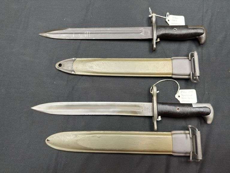(2)-US Model 1905E1 PAL Bayonets w/Scabbards image