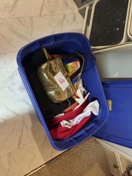 Tub full of Decorative Bags