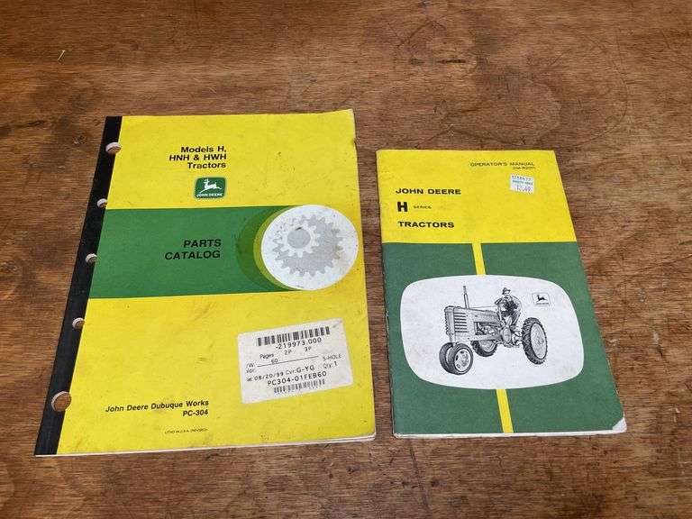 (2) John Deere H Tractor Manuals image