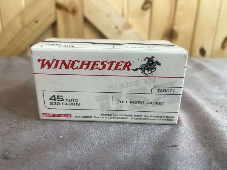 100 Rounds Winchester 230 Gr. FMJ .45 Auto image