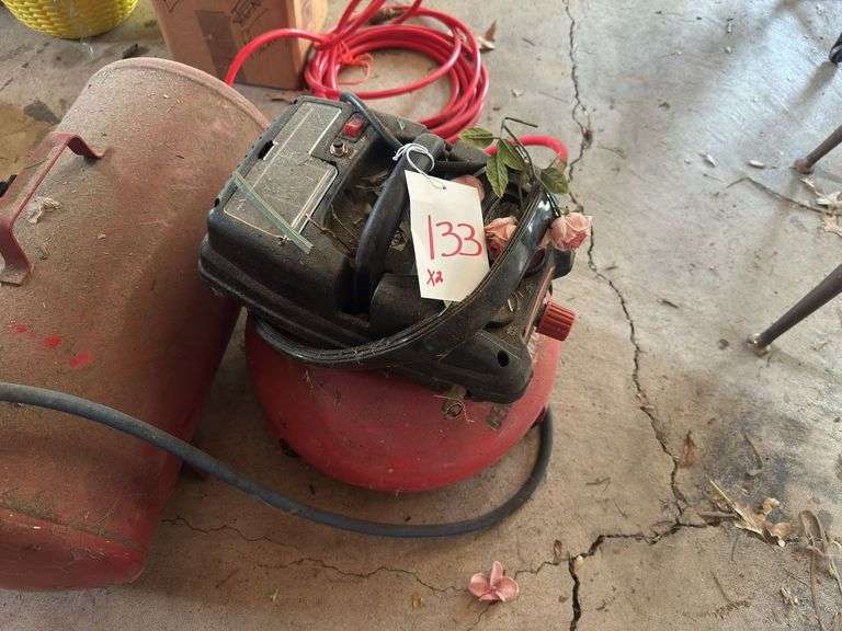 Central Pneumatic Air Compressor and Tank