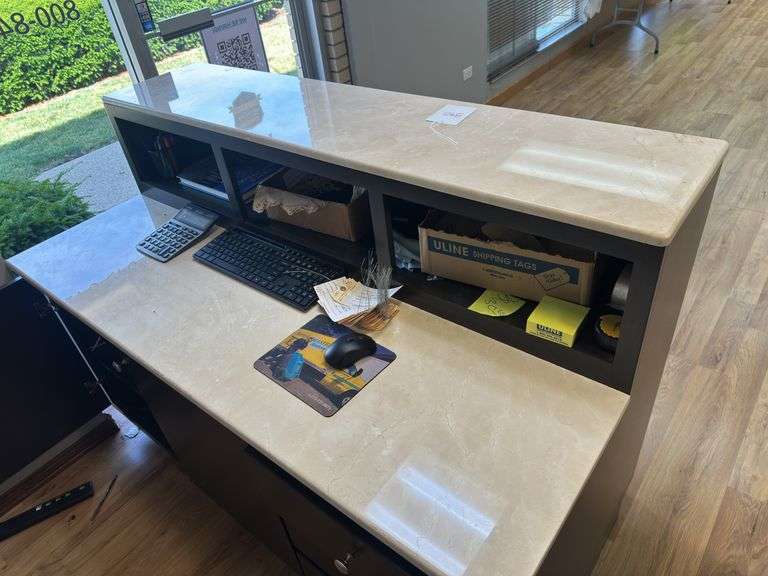 Reception Stand with Marble Top