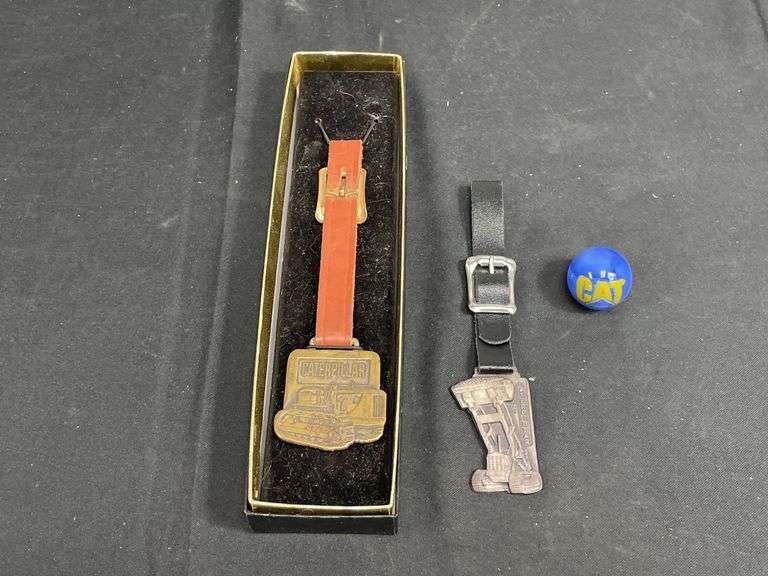 (3) Caterpillar Watch Fobs + Marble image