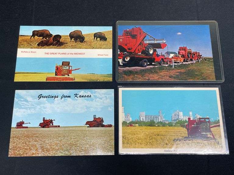 (4) IH Combine Postcards image