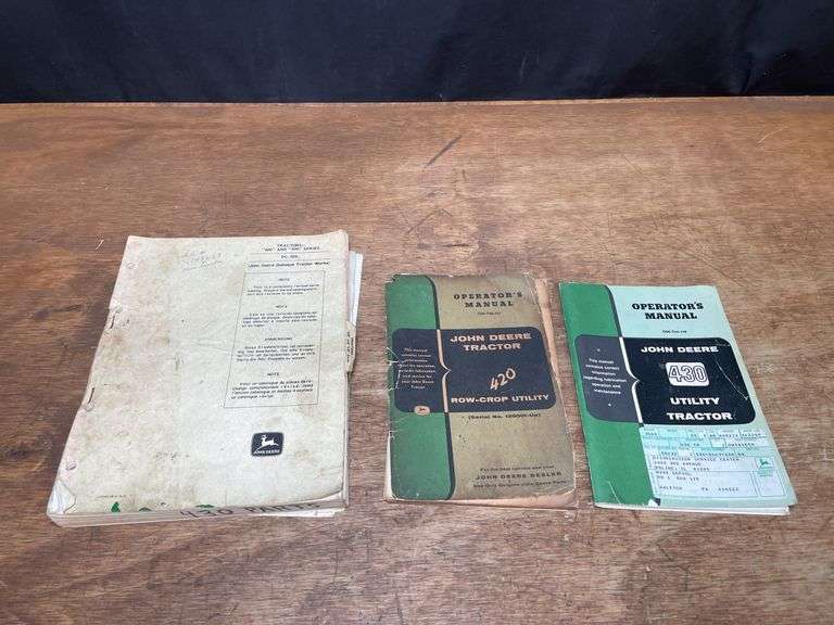 (3) John Deere 420 + 430 Manuals image