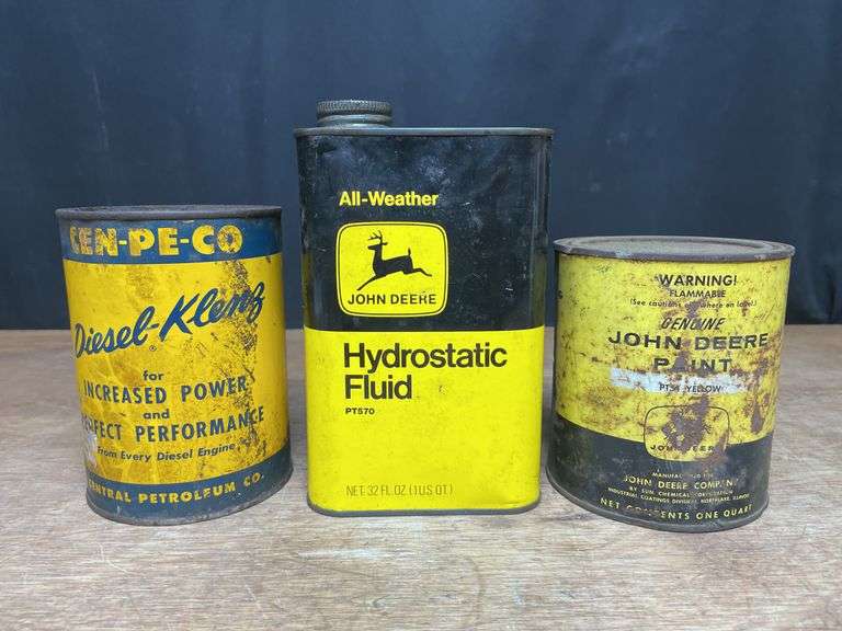 (3) John Deere + Cen-Pe-Co Cans image