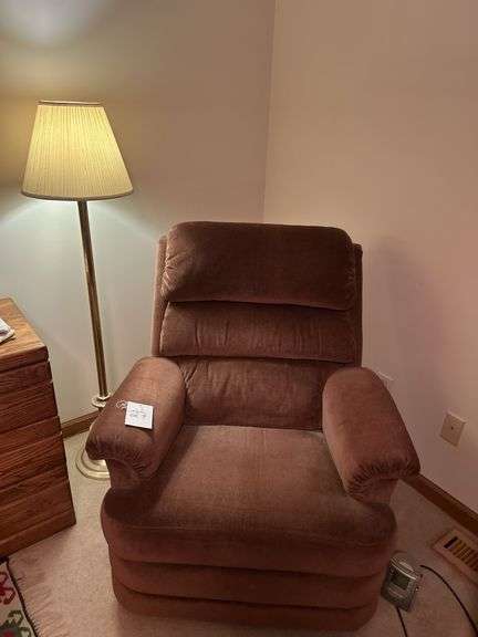 La-Z-Boy Recliner and Lamp image