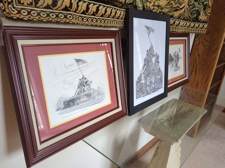 (3) US Marines - Framed Art image