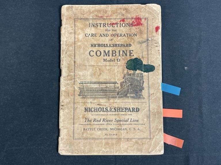Nichols & Shepard Model D Combine Manual image
