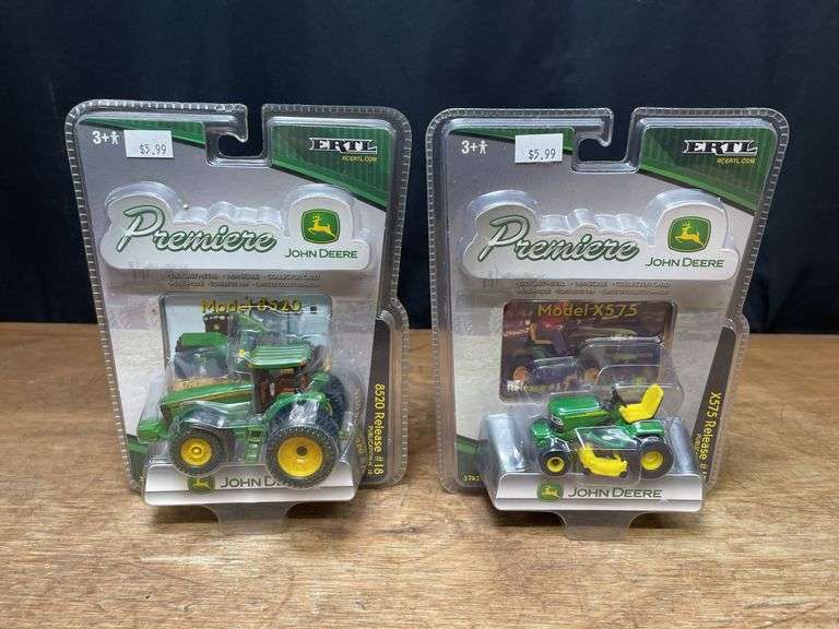 (2) 1/64 John Deere 8520 + X575 Premiere NIB Ertl image
