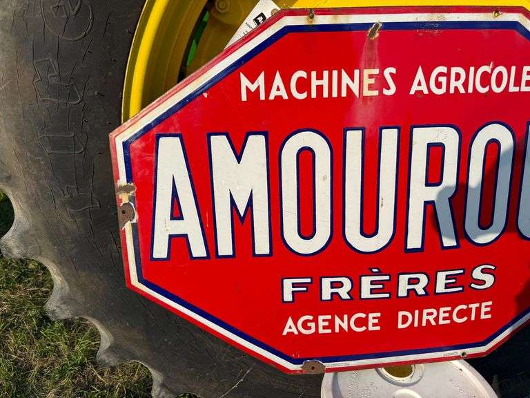 French Amoroux Bros Ag Machines Sign