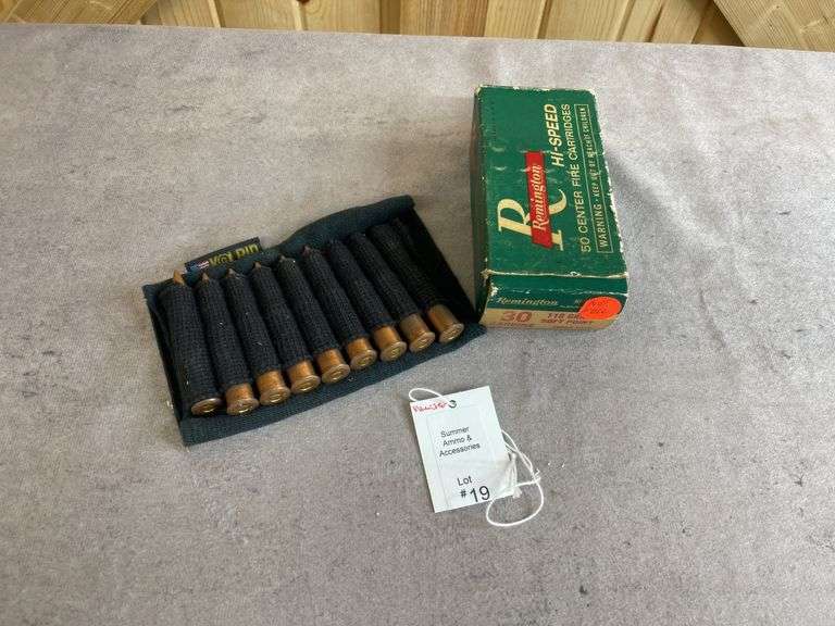 1 Box Remington Hi-Speed .30 Carbine 110 Gr. SP/Ammo Belt image